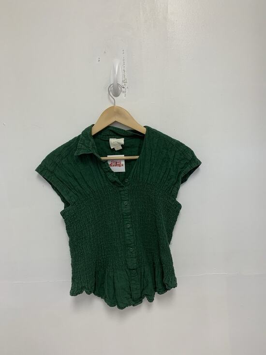 Maeve Tops - Anthropologie Maeve Bellamy Green Buttondown Size Small